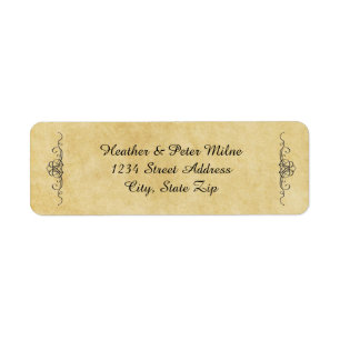 Antique Paper - Return Address Labels