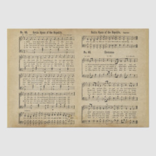 Antique Paper Vintage Christmas Sheet Music