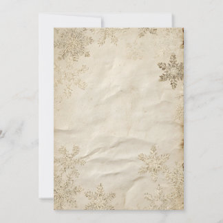 Antique Paper with Subtle Gold Flourish Invitation