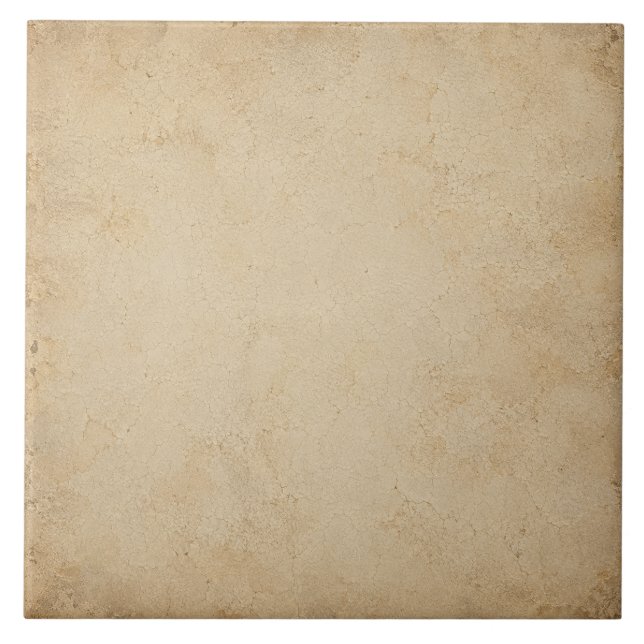 Antique Parchment Crackle Ceramic Tile (Front)