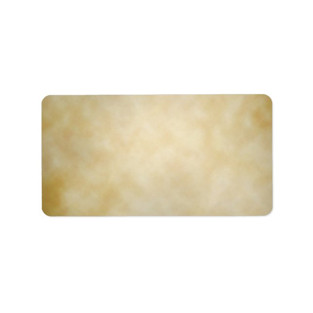 Antique Parchment Vignette Texture Background Label (Front)
