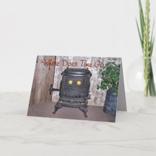 Antique ParlorStove-customise any occasion Card