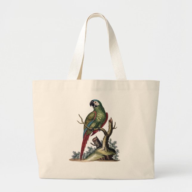Antique Parrot Tote Bag (Front)