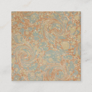 Antique Pattern Book I Square Business Card