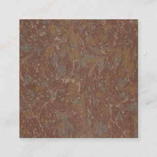 Antique Pattern Book II  Square Business Card