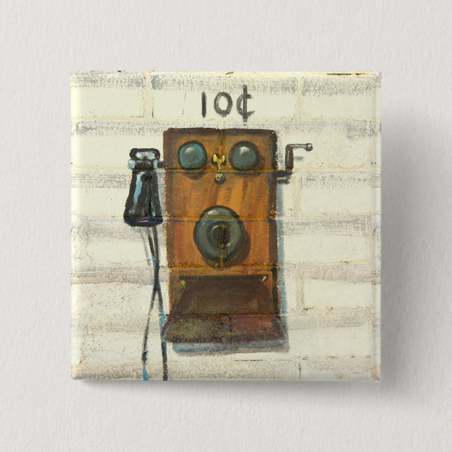 antique pay phone button (Front)