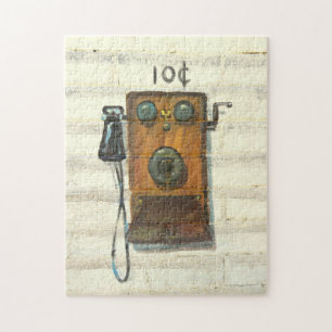 antique pay phone jigsaw puzzle