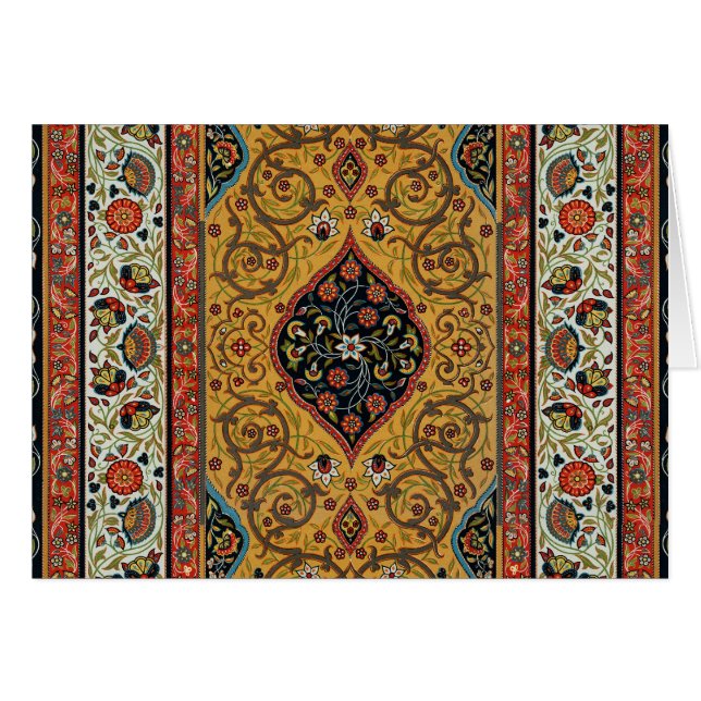 Antique Persian Carpet Elegant Design (Front Horizontal)