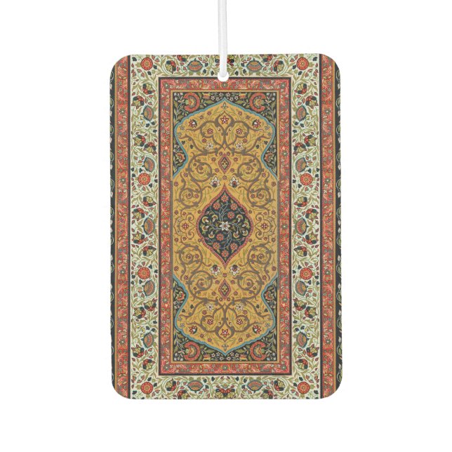 Antique Persian Carpet Elegant Design Car Air Freshener (Front)