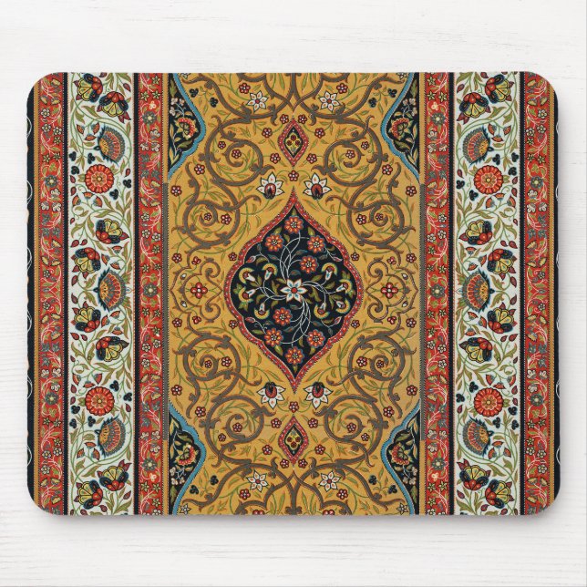 Antique Persian Carpet Elegant Design Mouse Mat (Front)