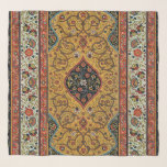 Antique Persian Carpet Elegant Design Scarf<br><div class="desc">Immerse yourself in the opulent beauty of the 19th century with this exquisite antique Persian carpet design. Sourced from the renowned "L'Ornement Polychrome" by Albert Racinet (1888), this intricate pattern showcases the masterful artistry of traditional Persian rug making. Rich hues of gold, deep red, black, and ivory intertwine in elaborate...</div>