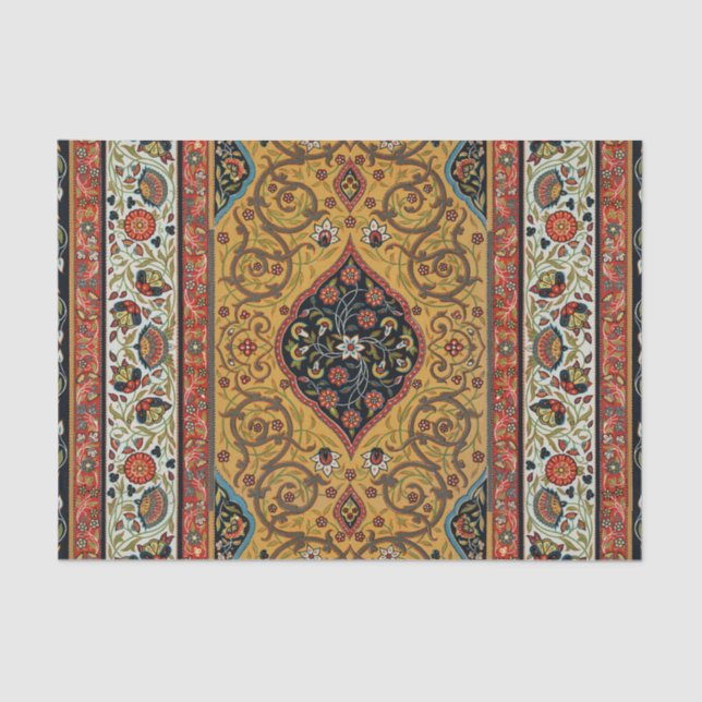 Antique Persian Carpet Elegant Design Tissue Paper (Front)