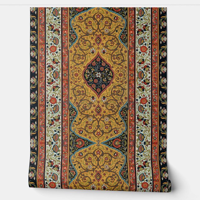 Antique Persian Carpet Elegant Design Wallpaper (Unrolling)