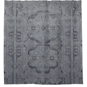 Antique Persian Carpet Grey Shower Curtain