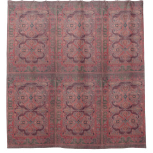 Antique Persian Carpet Pink Shower Curtain