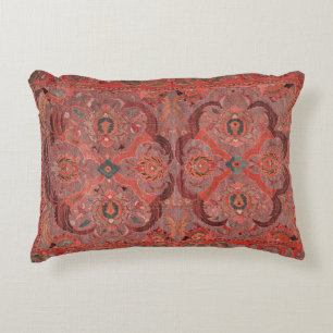 Antique Persian Carpet Red Decorative Cushion