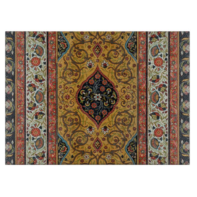 Antique Persian Rich Carpet Elegant Rug Carpet Cutting Board (Front)