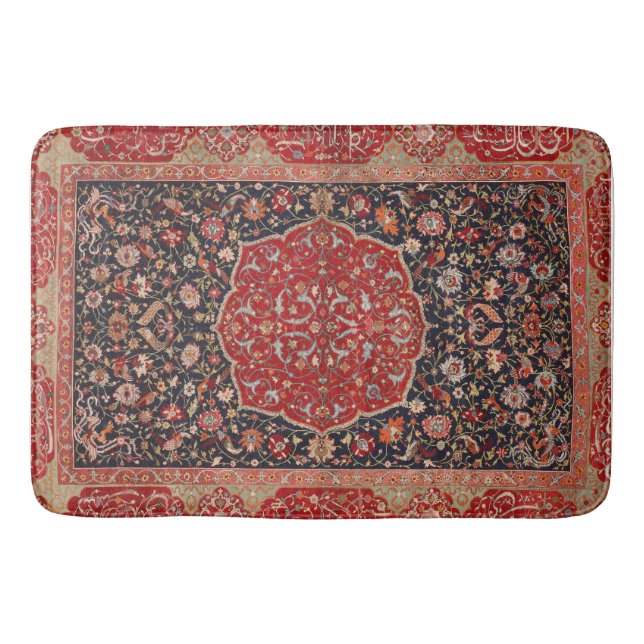 Antique Persian Rug Distressed Vintage Art Pattern (Front)