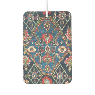 Antique Persian Turkish Carpet, Blue  Car Air Freshener