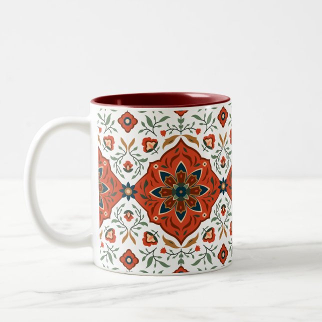 Antique Persian Turkish Rug Coffee Mug (Left)