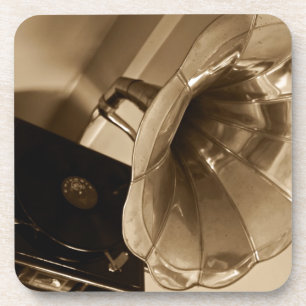 Antique Phonograph Gramophone Gifts Music Lovers Coaster