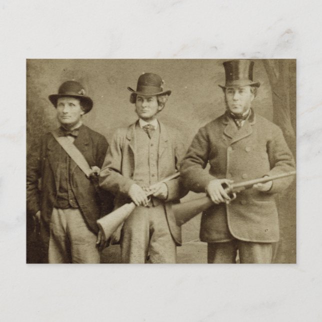 Antique Photograph - The Hunting Party Postcard (Front)