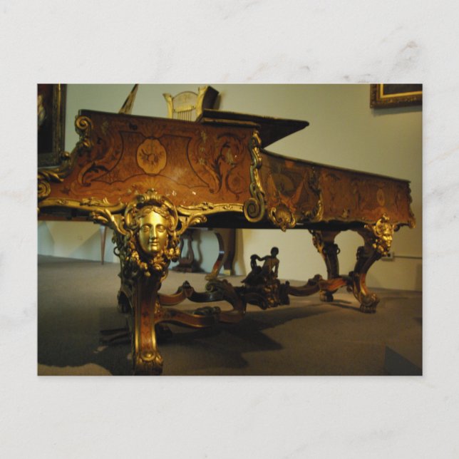 Antique Piano Postcard (Front)