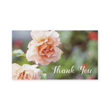 Antique Pink Roses Floral Thank You Rose Garden