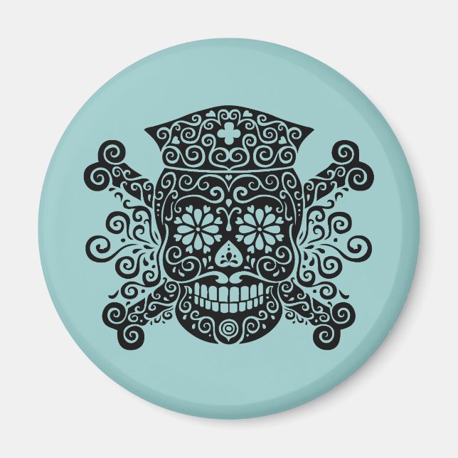 Antique Pirate Nurse Magnet (Front)