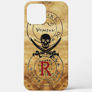 ANTIQUE  PIRATES TREASURE MAP ,SKULL AND SWORDS iPhone 12 PRO MAX CASE