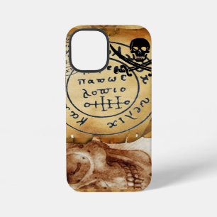 ANTIQUE PIRATES TREASURE MAP ,SKULL AND SWORDS iPhone 12 MINI CASE