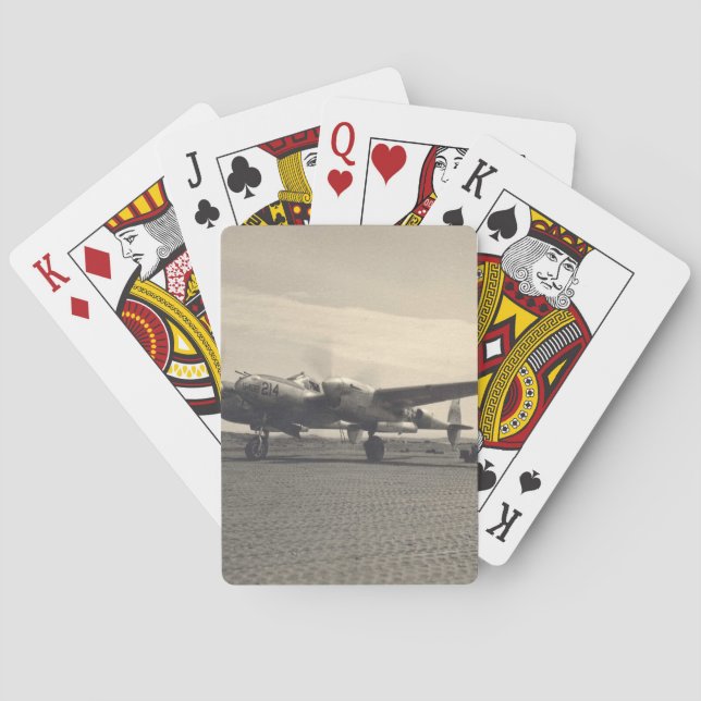 antique plane playing cards (Back)