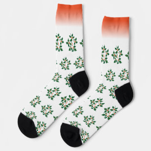 Antique Plate & Café au Lait Bol Socks   Holly