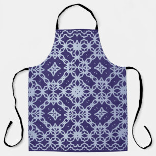 Antique portuguese azulejo ceramic. Graphic design Apron
