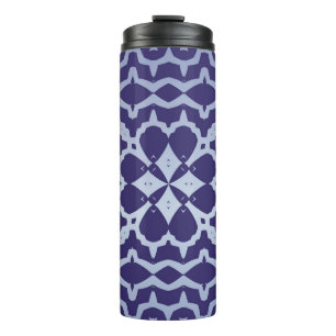 Antique portuguese azulejo ceramic. Graphic design Thermal Tumbler