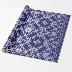 Antique portuguese azulejo ceramic. Graphic design Wrapping Paper