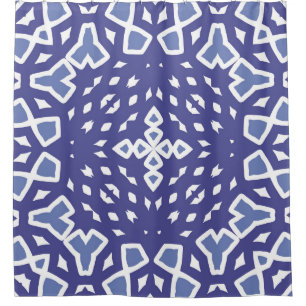 Antique portuguese azulejo ceramic. Original desig Shower Curtain