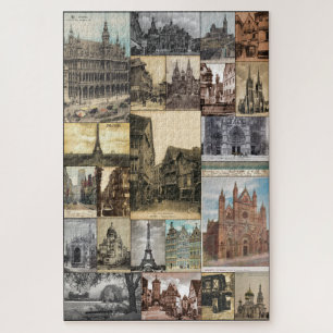 ANTIQUE POSTCARDS CIRCA 1905-1915 EUROPE JIGSAW PUZZLE
