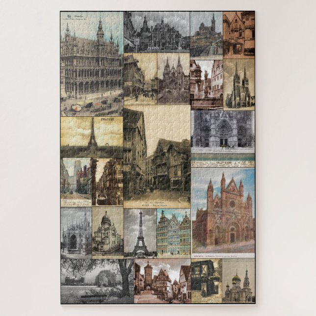 ANTIQUE POSTCARDS CIRCA 1905-1915 EUROPE  JIGSAW PUZZLE (Vertical)