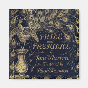 Antique Pride and Prejudice Peacock Edition Cover Magnet