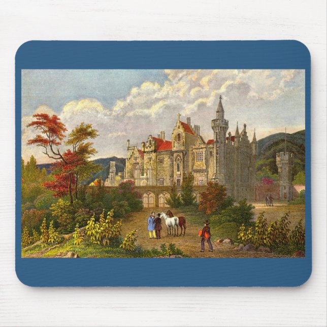 antique print of Abbotsford House Mouse Mat (Front)