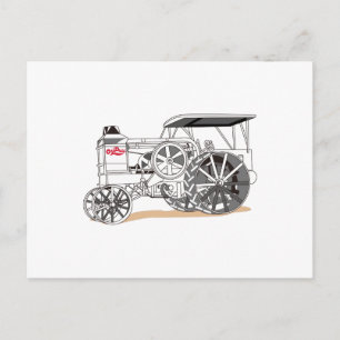 Antique Pulling Tractor Postcard