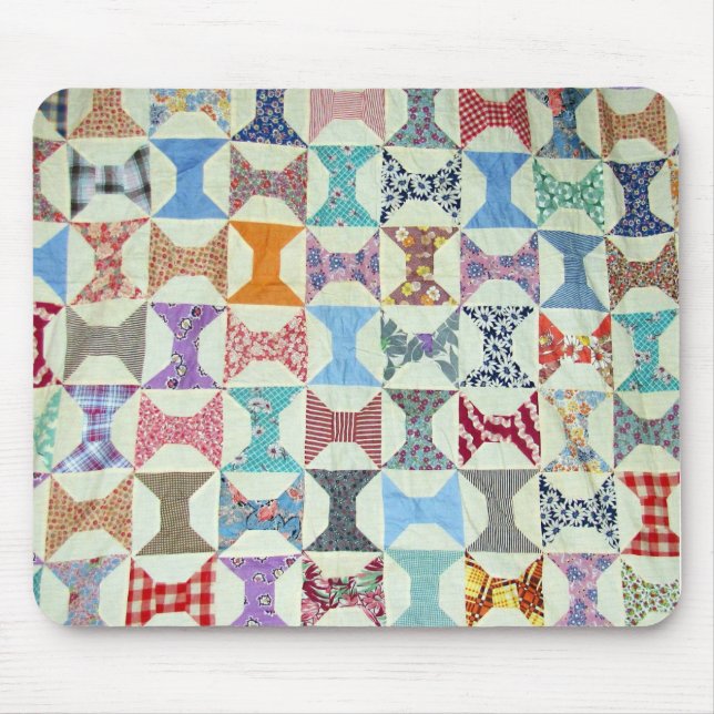 Antique Quilt Mouse Mat (Front)