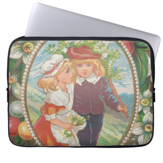 Antique Quirky Valentine, Victorian Era, 1874 Laptop Sleeve