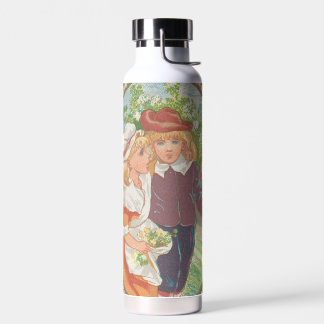 Antique Quirky Valentine, Victorian Era, 1874 Water Bottle