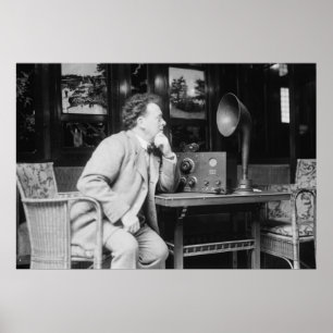 Antique Radio, early 1900s Poster