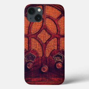 Antique radio vintage elegant art deco cathedral  iPhone 13 case