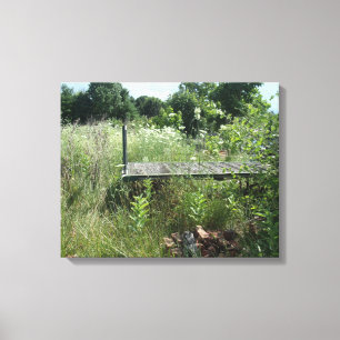 Antique railroad cart canvas print