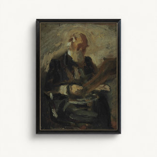 Antique Realist Male Portrait Poster
