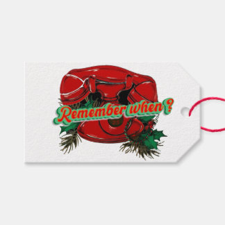 Antique Red Christmas Telephone Coordinating Gift Tags